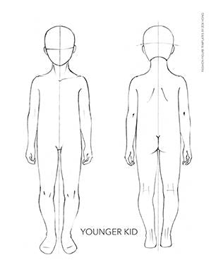 Kid FASHION FIGURE TEMPLATES