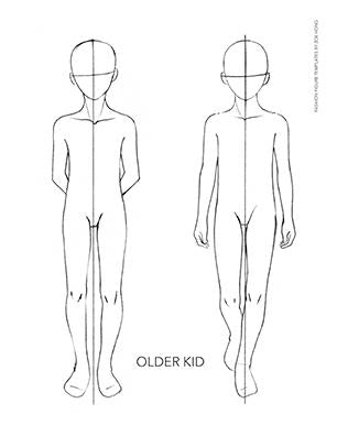 Kid FASHION FIGURE TEMPLATES