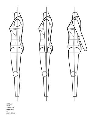 FASHION FLATS TEMPLATES Female