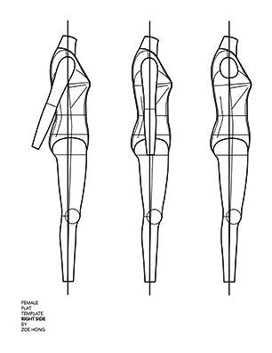 FASHION FLATS TEMPLATES Female