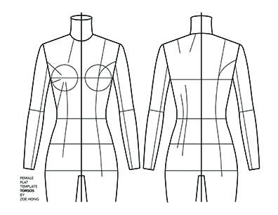 FASHION FLATS TEMPLATES Female