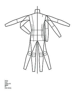 FASHION FLATS TEMPLATES Male