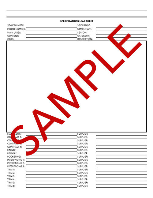 ENTIRE TECH PACK plus Bonus Cost Calculations Sheet and Pattern Card