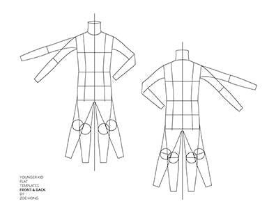 FASHION FLATS TEMPLATES Kids (Younger and Older Kid Proportions Included)
