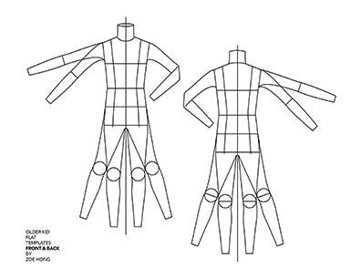 FASHION FLATS TEMPLATES Kids (Younger and Older Kid Proportions Included)