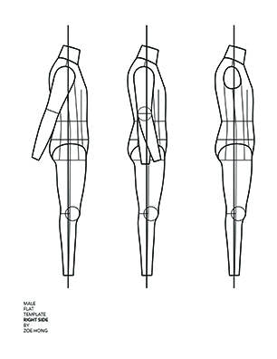 FASHION FLATS TEMPLATES Male