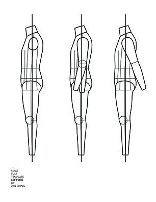 FASHION FLATS TEMPLATES Male