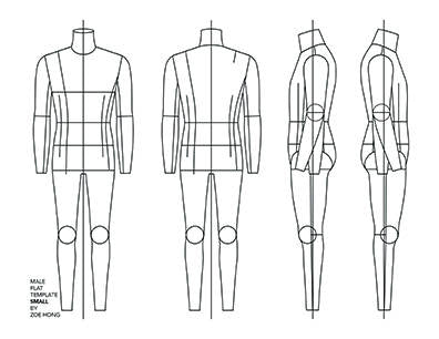 FASHION FLATS TEMPLATES Male