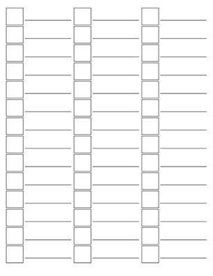 Color Card/Swatch Card Template