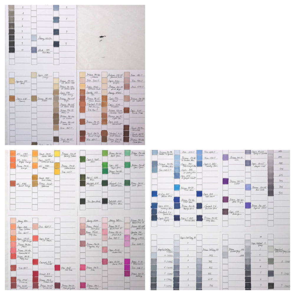 Color Card/Swatch Card Template