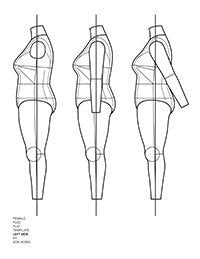 FASHION FLATS TEMPLATES Female Plus Size