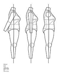 FASHION FLATS TEMPLATES Female Plus Size